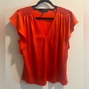 White House Black Market | V-Neck Flutter Sleeve | Medium